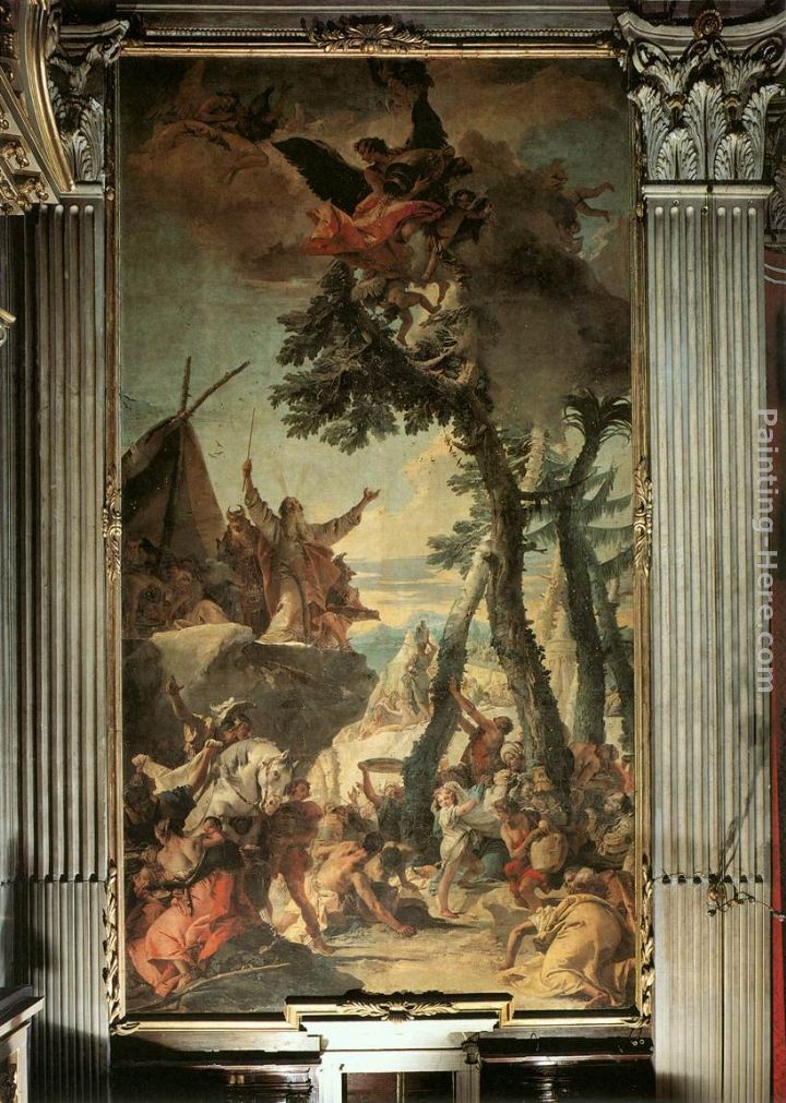 The Gathering of Manna painting - Giovanni Battista Tiepolo The Gathering of Manna art painting